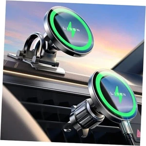 for 15W MagSafe Car Mount Charger,iPhone Magnetic Wireless Car Charger for - Picture 1 of 7