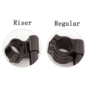 Regular/Raise Motorcycle Fork Tube Clip On Handlebars Head Clamps Ends Mount - Imagen 1 de 8