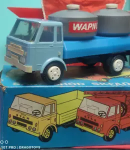 CAMION GIOCATTOLO VINTAGE CISTERNA CISTERNA 'STAR' WAPNO ANNI 70 POLONIA EPOCA SOVIETICA SCATOLA ORIGINALE - Foto 1 di 24