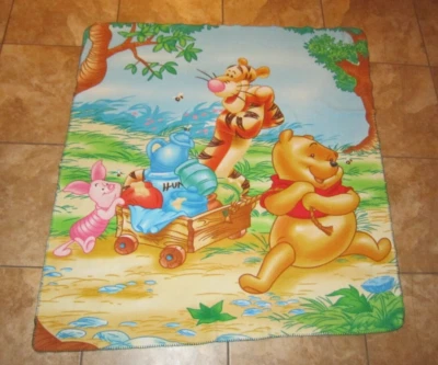 Winnie the Pooh  Piglet Tigger Double Sided Baby Crib Blanket 48” X 50" - Image 1 of 4