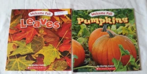 2 Fall Books Welcome Fall Leaves, Welcome Fall Pumpkins ~ Marilyn Easton - Picture 1 of 2
