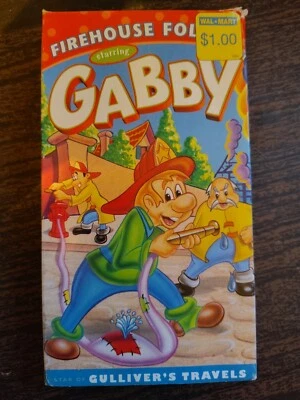 "Gabby: Firehouse Follies", 4 cartoons, VHS Tape (UAV, 1996) - Image 1 of 3