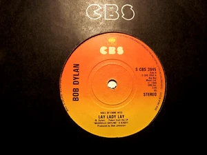 45rpm vinyl record...Bob Dylan....Lay Lady Lay/ I Threw It All Away....Folk/Rock - Picture 1 of 2