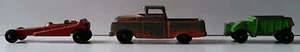 Vehículos Tootsie Toys Cantidad de 3 camiones Ford, dragster y camión de volteo pesado - Imagen 1 de 8