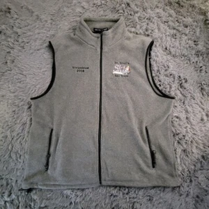 Devon & Jones Fleece Vest Mens XL Gray Steamboat 2008 Dr Stolis Ski Team - Picture 1 of 6