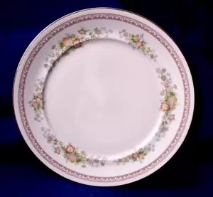 MIKASA PETITE BONE L6209 Hampton Court 7" bread plate ivory beige floral gold - Picture 1 of 5