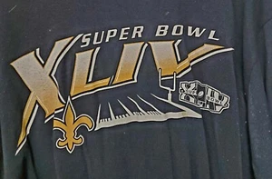 NFL New Orleans Saints Superbowl Champions XLIV Long Sleeve Tshirt RARE Vintage - Picture 1 of 3
