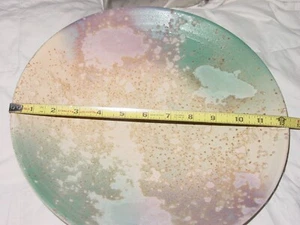 TONY EVANS RAKU KERAMIK STUDIO DESIGNTELLER 12" PLATTE KUNST SIGNIERTE GESCHÜSSELSCHALE 670 - Bild 1 von 7
