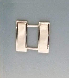 Juego de insignias de rango militar de rescate de bomberos de 3/4" plateadas enchapadas en níquel - Imagen 1 de 7