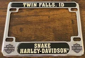 Snake River Harley Davidson Motorcycle License Plate Frame Twin Falls Idaho MC - Picture 1 of 1