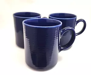 Juego de 3 tazas de café de gres azul cobalto para artículos para el hogar CARNIVALE Signature - Imagen 1 de 5