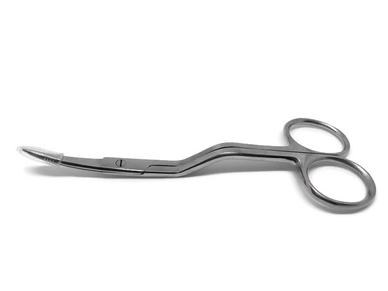 Machine Scissors Double Bend Style Embroidery Scissor Curved Blade 6" - Image 1 of 1