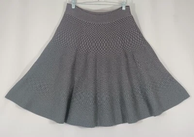 Ivanka Trump Womens 28Wx22L Black Geometric Pattern Stretch Waist Flare Skirt - Image 1 of 4