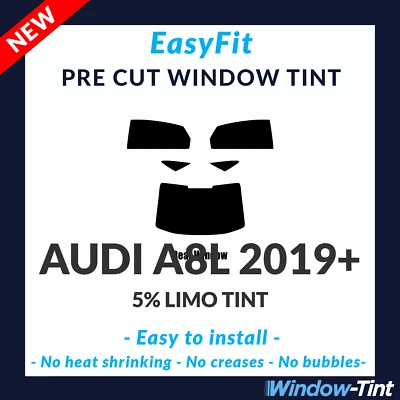 EasyFit Static Pre Cut Window Tint For Audi A8L 2019 5% Limo Rear - Image 1 of 3