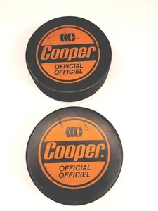2 Cooper Official Hocky Pucks - Picture 1 of 8