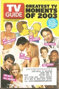 TV GUIDE~DEC 27, 2003-GREATEST TV MOMENTS OF 2003-WE SEE ALL ~COMPLETE MAGAZINE - Picture 1 of 1