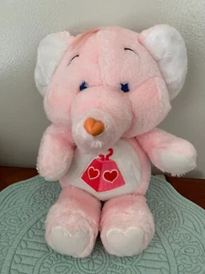 DE COLECCIÓN CUIDADO OSO PRIMO PELUCHE *ELEFANTE CORAZÓN LOTSA* AÑOS 80 12" - Imagen 1 de 3