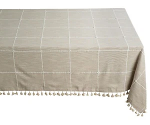 Rectangle Tablecloth Table Cover Party wedding Cotton Rectangular Tablecloth - Picture 1 of 45