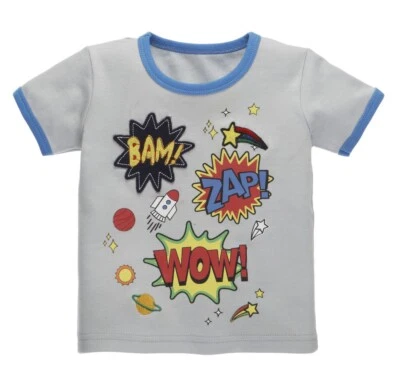 Ganz E8 Bebé Niño Gris Algodón Conjunto de Una Pieza Camiseta 6-12 meses ER58433 Foto 1 de 2