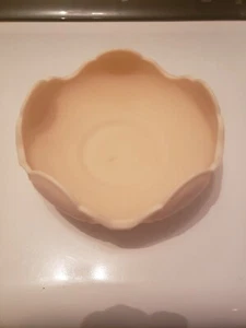 De Colección Westmoreland Pastel Pálido Melocotón Leche Vidrio Festoneado Tulipán Cuenco - Imagen 1 de 19