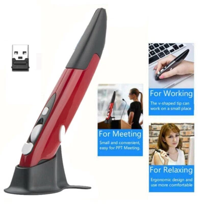 2.4G USB Portable Handheld Wireless Optical Trackball Pen Mouse Laptop PC - Image 1 of 4