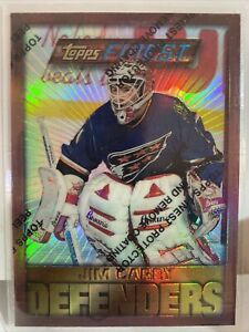 1995-96 Topps Finest Jim Carey #66 Refractor Hockey Card NHL Washington Capitals