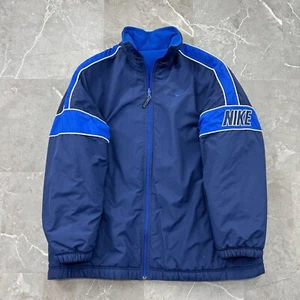 CHAQUETA NIKE VINTAGE AÑOS 90 PARA HOMBRE XL REVERSIBLE POLAR CORTAVIENTOS ABRIGO ETIQUETA PLATEADA - Imagen 1 de 11