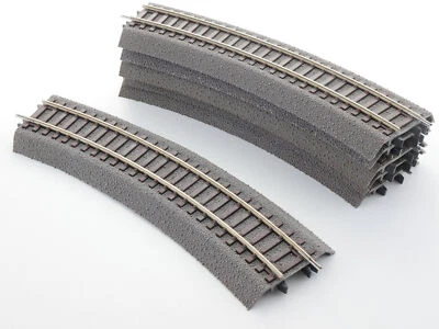 Roco 42522 6x Curved Track R2 Roco Line Bedding Top St 1611-06-82 - Image 1 of 3