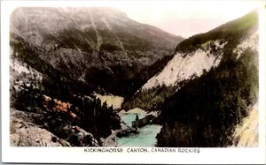 Kickinghorse Canyon Canadian Rockies Canada Hand-Tinted Postcard - Picture 1 of 2