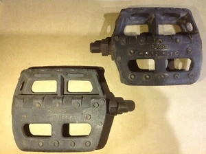 MKS GRAFIGHT-X PEDALS 1/2" | BMX FREESTYLE CRUISER | VINTAGE GRAPHITE | FREE S&H - Picture 1 of 4