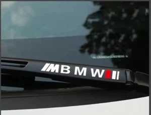 2 PCS PVC Car Window Wiper Sport Sticker Side Decals For M Car Accessories - Imagen 1 de 1