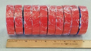 ( 10 Pack ) B17 35 General PVC Red Vinyl Electrical tape 3/4" x 66FT (22yds) - Picture 1 of 3
