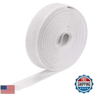 MECCANIXITY Twill Wide Elastic Band Double-Side 1 inch Flat 4 Yard Woven Elas - Picture 1 of 5