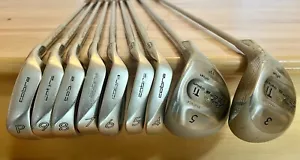 Cobra Lady II Oversize 4-9 RH Golf Irons + PW, 3W & 5W Offset TI Hump IQ Shafts - Picture 1 of 20