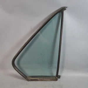 Damaged 76-88 BMW E12 E28 5-Series Right Rear Quarter Window Glass w/ Gasket OEM - Picture 1 of 6