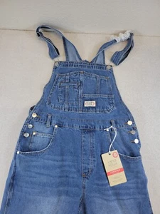 Lana Roux 90s Retro Revolt Style Utility Denim Multi Pocket Jean Overalls L - Picture 1 of 19