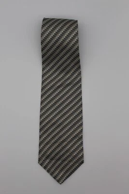 Corbata Geoffrey Beene plateada/gris Foto 1 de 4