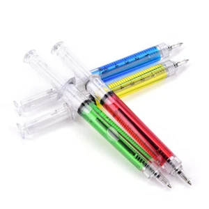 5pcs Novelty Syringe Injection Pens Nurse Costume Medical Hospital Stationery - Foto 1 di 12