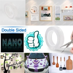 3M Nano Band doppelseitig Klebstoff wiederverwendbar abnehmbar waschbar spurlos Gel - Bild 1 von 9
