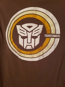 TRANSFORMERS PRE-OWNED Size Medium Brown T-Shirt  - Picture 1 of 4