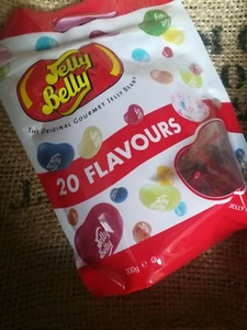 JELLY BELLY ORIGINAL GOURMET JELLY BEANS ASSORTED 20 Flavours 8 triangle pk 200g - Picture 1 of 3
