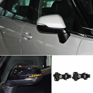For Honda Fit Jazz GK5 14-2020 Smoked Black Led Rear View Mirror Light Streamer