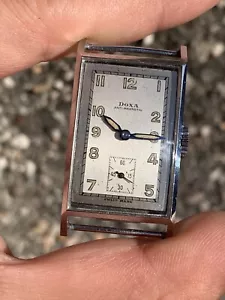 Vintage Doxa Tank Herrenuhr 22,5x41,5mm Swiss von 1944 BESCHREIBUNG LESEN! - Bild 1 von 12