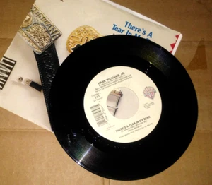 HANK WILLIAMS JR. There's A Tear In My Beer/You Bought..To Earth WA 45 RPM L@@K! - Picture 1 of 2