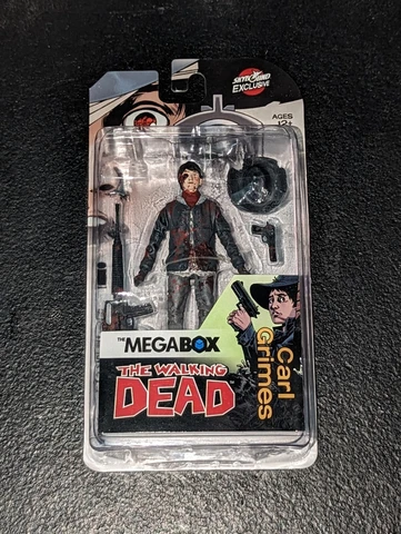 The Walking Dead Carl Grimes Action Figure McFarlane Blood Color Version Sealed Cover