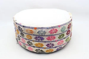 Garden decor round pouf, Party supplies kilim floor cover, Beanbag, code 3 - Picture 1 of 5