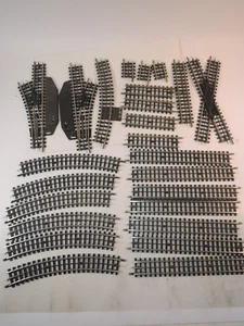 ++ CK112 H0 TRIX Express Konvolut 25 Gleise Weichen Kreuzung aus Anlagenabbau - Bild 1 von 12