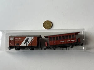 K276 LILIPUT Personenwagen 2.Kl. Zillertbahn BEMO Güterwagen COOP Schmalspur H0e - Bild 1 von 12