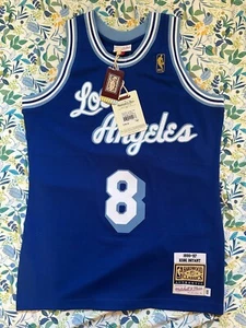Mitchell & Ness Lakers #8 Kobe Bryant Royal Blue 1996-97 Authentic Jersey Sz 40 - Picture 1 of 7