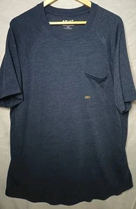 Ariat Rebar T-Shirt Pocket 105037, Herren Gr. XL, blau - Bild 1 von 9